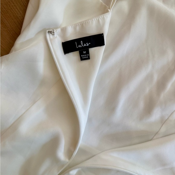 NWOT Lulu's Ivory Mini Dress Size M - Picture 8 of 8